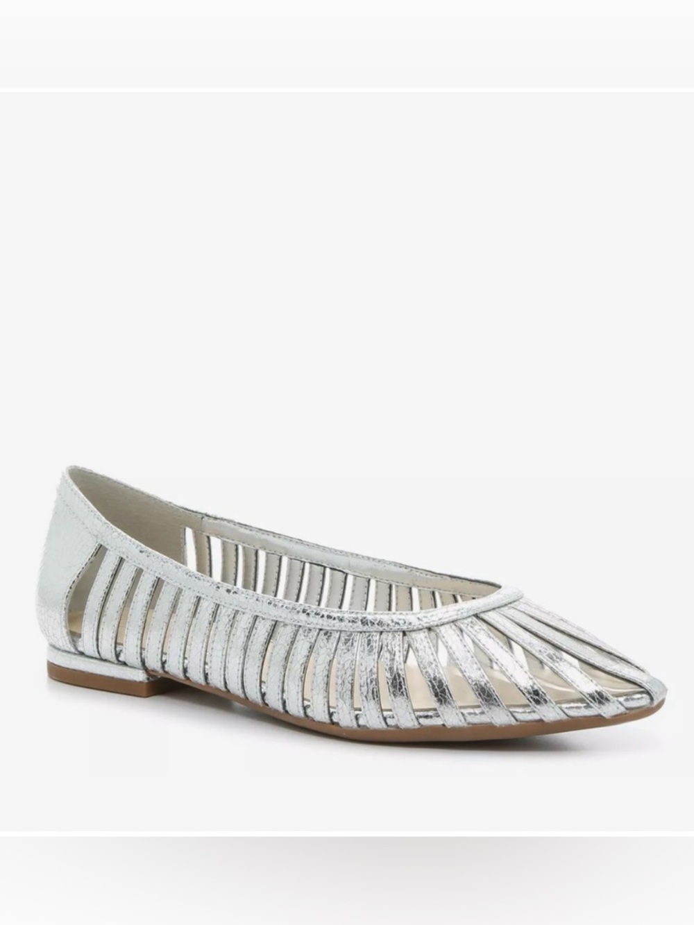 Jessica Simpson Silver Crinah Flat Ballet Shoe